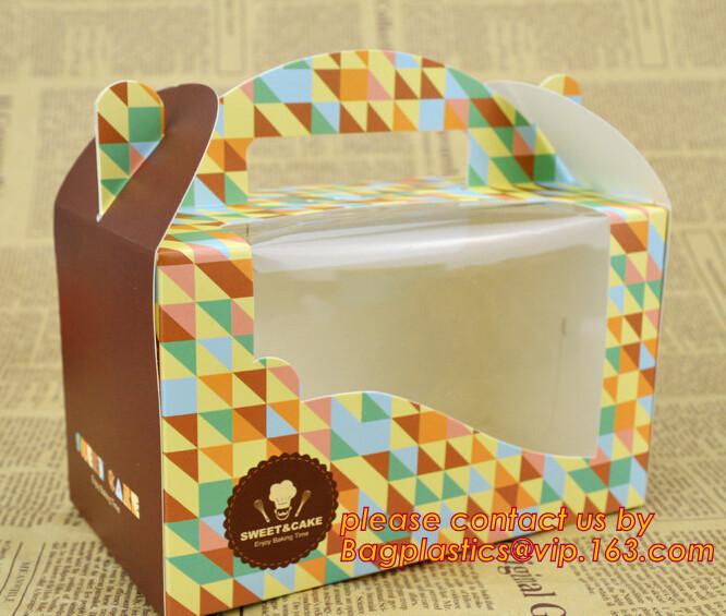 kraft paper sandwich box with window ,triangle sandwich box for packaging,Cardboard Box With Clear Window Burger Sandwic