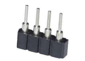 China 1x4 Pin Round Female Pin Header Plastic Board To Board Pin Header 1.27mm wholesale