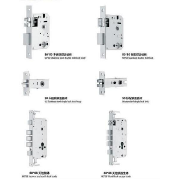 Aluminium Alloy Lever Door Handle Lock Security Entry Stainless Steel Oxidation With Plate