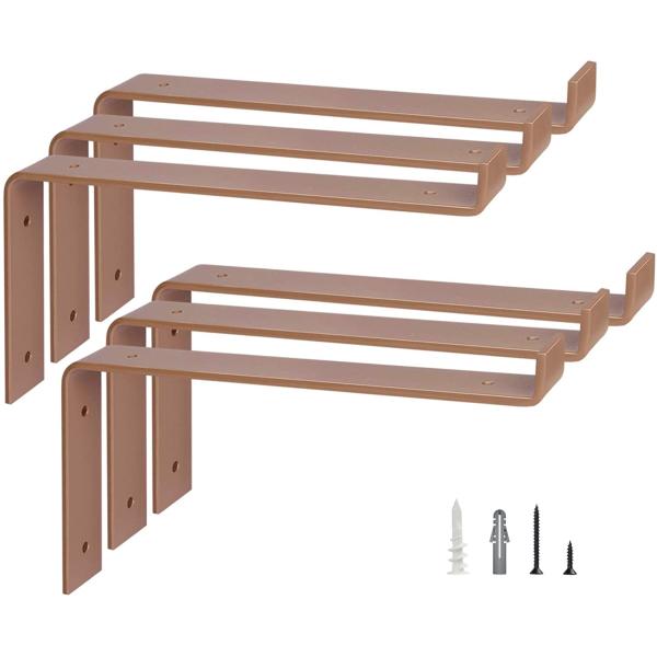 5mm Thickness Steel Q235 Ladder Style Ceiling Mounted Floating Shelf Brackets