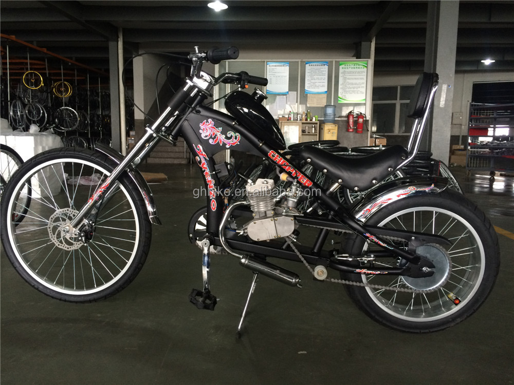Gross Weight 38kg 24 Inch Chopper Bicycle with Single Speed Gears and Long Frame