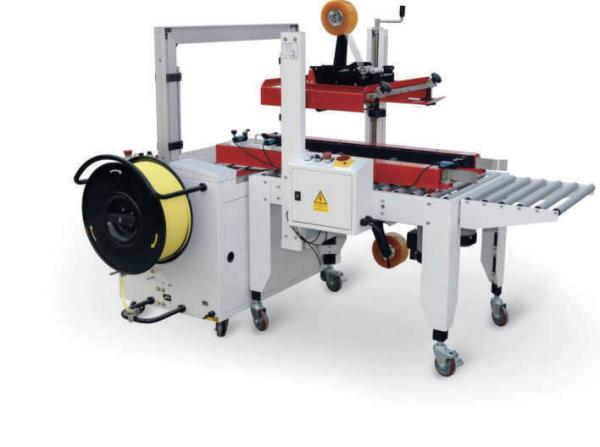 Quality Adhesive Tape Automatic Box Packing Machine Electric Corrugated Box Strapping Machine for sale