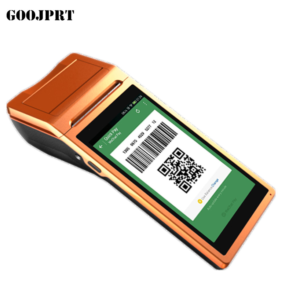 Android 5.1 Mini Pos thermal printer Barcode Scanner Handheld POS Terminal wireless bluetooth wifi Android PDA 3G Distri