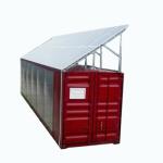 Automatic Microgreens Hydroponic Container Farm With Solar System