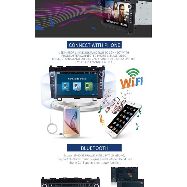 Gps Audio SWC Honda Civic Dvd Player , 2GB Memory Car Dvd Player With Usb