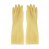 Anti Leakage Flock Lined Gloves Natural Latex 380mm Extra Long Dish Gloves for sale