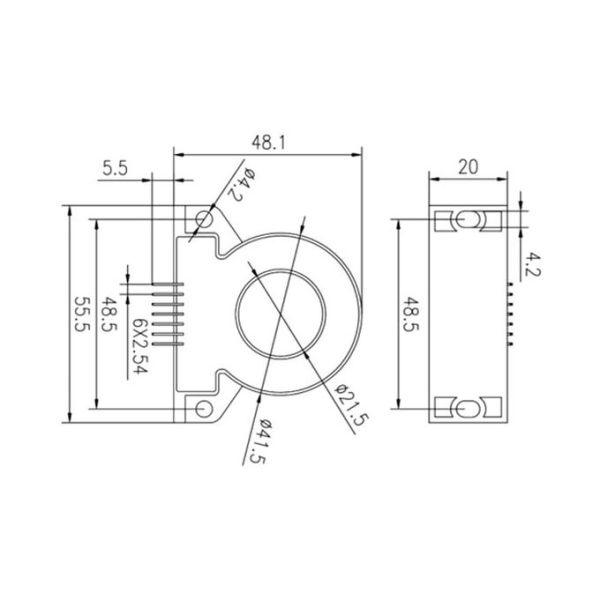 AC DC Leakage Current Sensor Industrial Electronic Components