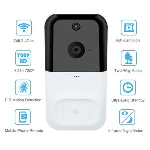 China Real Time 166 Degree 250g Smart Wireless Doorbell Camera on sale