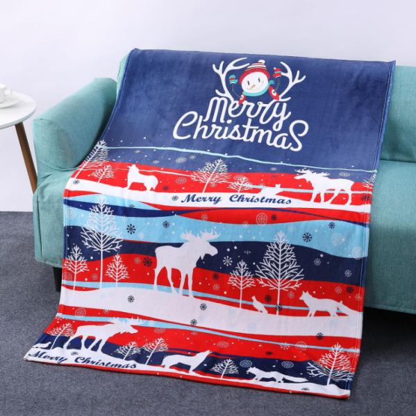 Quality Customized Digital Printing Anti-Pilling Super Soft Fleece Blanket for sale