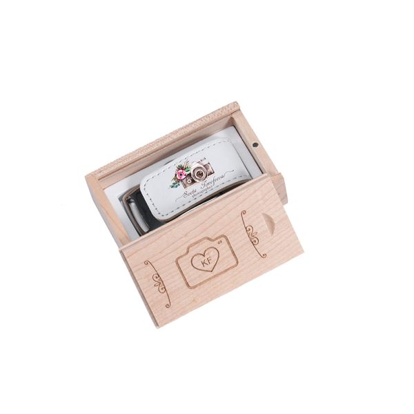 Custom Photography Wedding Gift Leather USB Flash Disk 8GB 16GB 32GB 128GB Pendrive