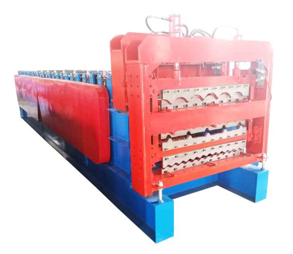 Quality Three In One Ibr Roll Forming Machine Hydraulic Cutting Chain Transmission Mode for sale