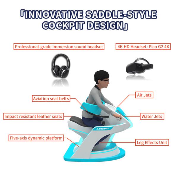 2 Seats Vr Flight Simulator Full Sense 9d Virtual Reality Game Cinema