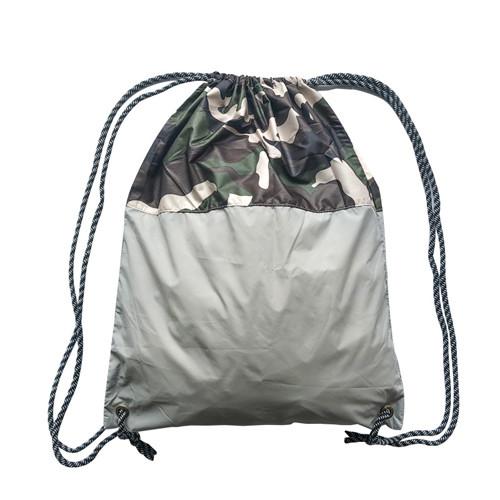 Quality Foldable Camouflage Drawstring Backpack Bag Custom Printed for sale