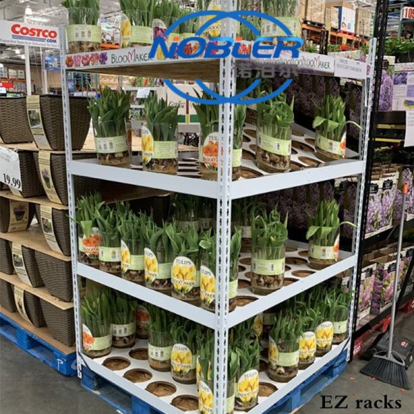 Strong And Durable Metal Boltless Rivet Storage Flower Rack Shelves 1320*1000mm