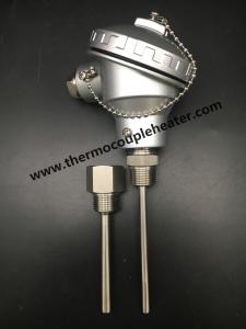 China Inserted Temperature Sensor RTD PT100 With Waterproof Head wholesale