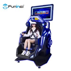China 9d vr multiplayer virtual reality shooting arcade Black game 1 player 360 Rotation Immersive Roller Coaster wholesale