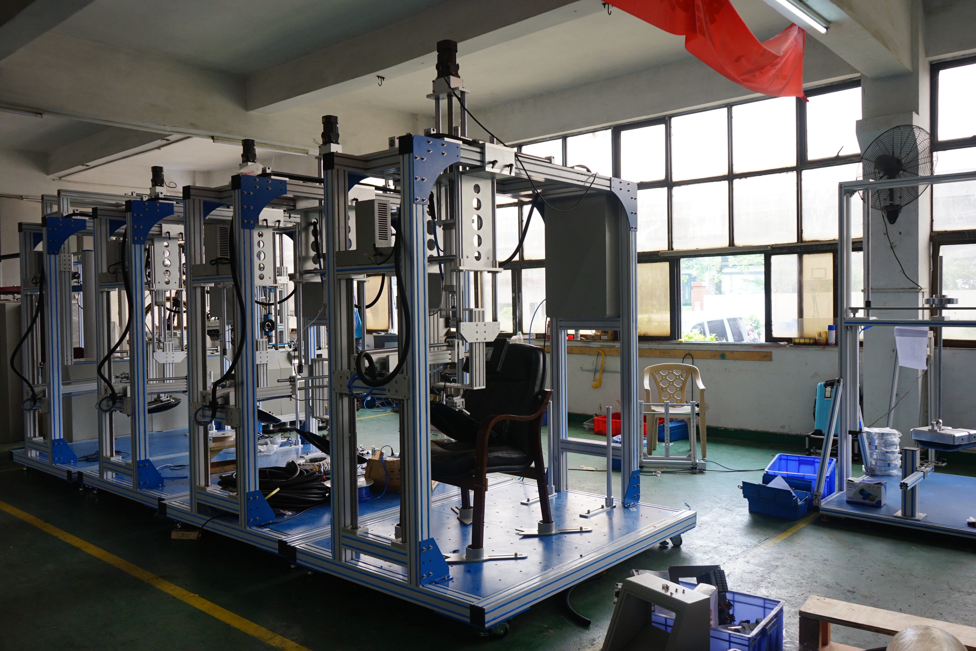 LCD Counter Electronic Furniture Testing Machines , Office Chair Back Durability Tester