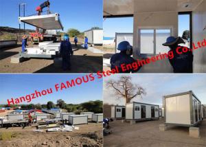 China Modular Flat Pack Container Office Rooms For Temporary Use Prefab Transportable Cabins With Durable Frame wholesale