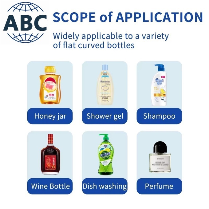 New Style Design 50Ml Refillable Home Aromatherapy Flat Glass Bottles Manual Flat Labeling Machine