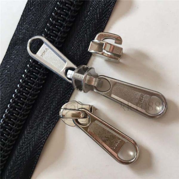 TGKELL Waterproof Zipper Tape W2.5cm W3.2cm Plastic Brass Aluminium Resin