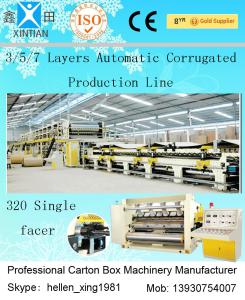 Computerized 3 / 5 / 7 Ply High Speed Corrugated Carton Making Machine ISO9001