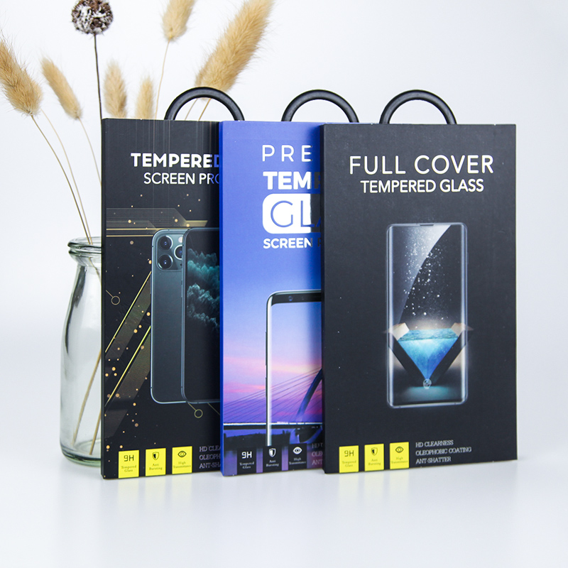 Foil Stamping Paper Tempered Glass Screen Protector Packaging Offset Printing