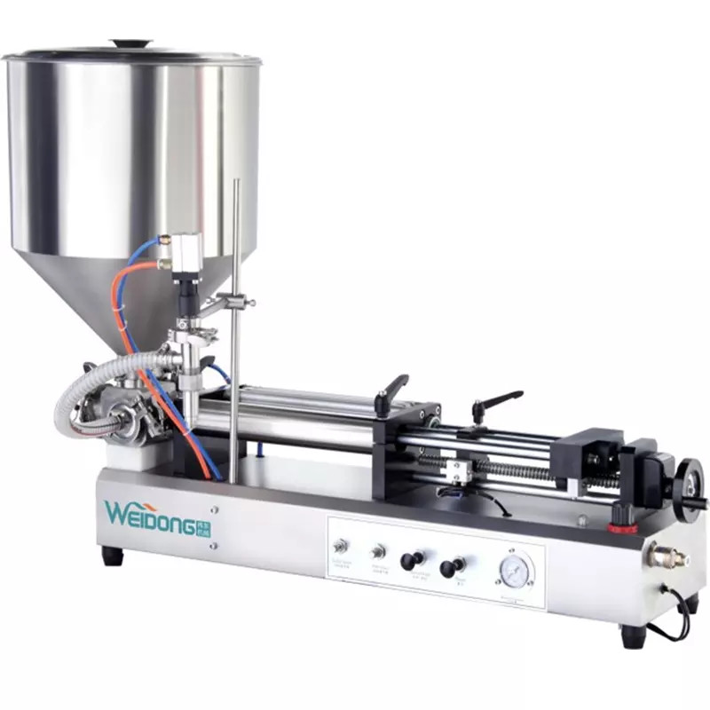 50-600ML Paste Automated Filling Machine 0.6Mpa For Glass Plastic Bottles