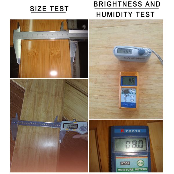 White Burnt Vertical Grain Carbonized Bamboo Flooring Panels for Kitchen Solutions