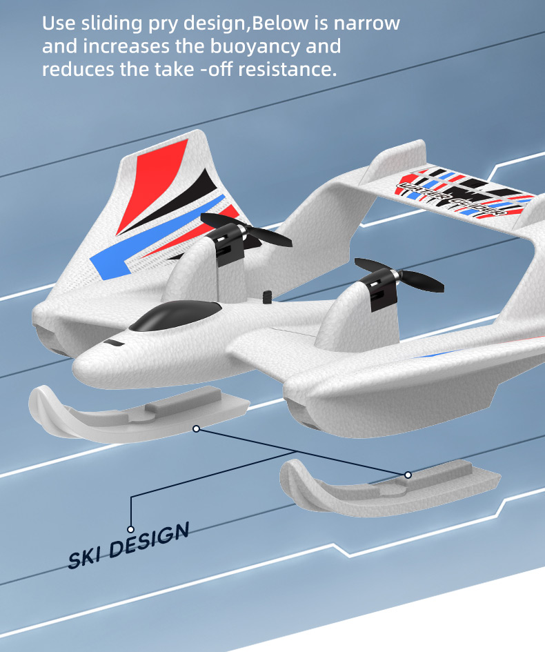 Amphibious 2.4ghz Gyroscope Glider RC Hydroplane Plane Toys Bm21 Electric Foam Rc Airplane for Children 5 to 7 Years Old