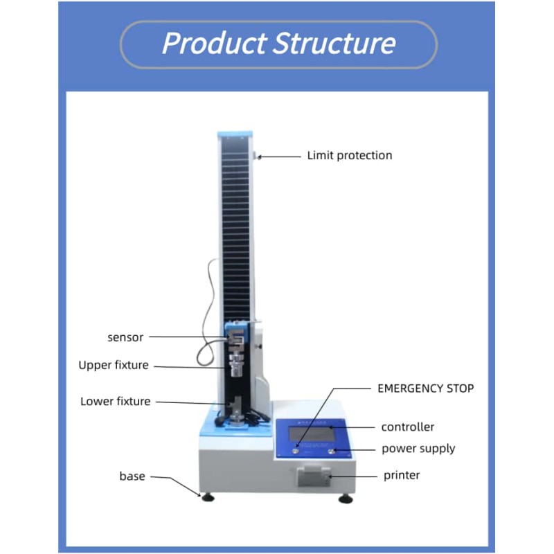 Laboratory Computer-Controlled Tensile Testing Machine Wire Tensile Tester Adhesive Tape Peel Strength Testing Machine