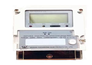 AMR DLMS System Smart Electric Meters Single Phase Two Wires PLC RS485 Communication
