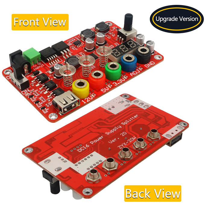 ATX Power Supply Breakout Board Case Kit With ADJ Adjustable Voltage Sensor Switch