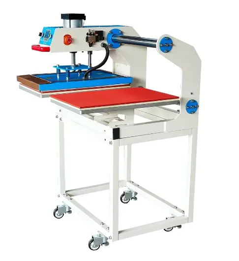 Dual Station Pneumatic Heat Fully Automatic Press Machine for T-Shirt Clothes Printing