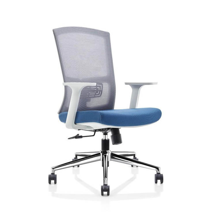 High Back Staff Task Computer Desk Chair Polyurethane Mesh Seat Office Chair
