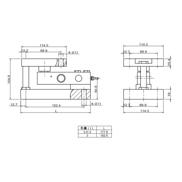 Blending Weighing Module Mixing 0.5-3t Platform Load Cell