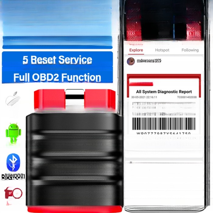 Auto OBD2 Scanner News Boot Full System OBDII Code Reader Reset Software with Free Update