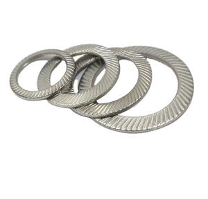 China Carbon Steel SS304 Stainless Steel Self Lock Spring Washer DIN9250 for Water Treatment M3M4M5M6M8M10M12M14M16M18M20M22M24M27m30 wholesale