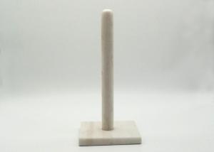 100% Natural Marble Stone Paper Towel Holder Durable For Modern Home Decoration