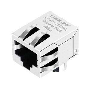 China Halo HFJ11-S114E Compatible LINK-PP LPJ0125CNL 10 Base-T Tab Down Without Led Single Port Shielded RJ 45 Modular Socket wholesale
