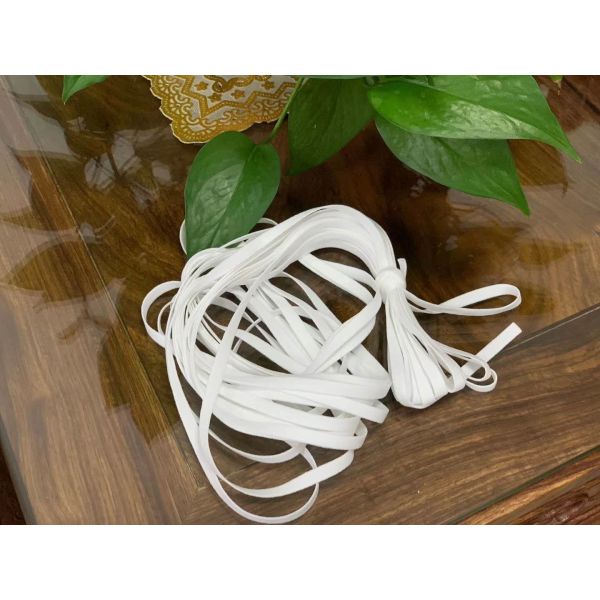 3mm Elastic Ear Loop 3.5mm White Black Raw Materials Round Flat Fine Texture