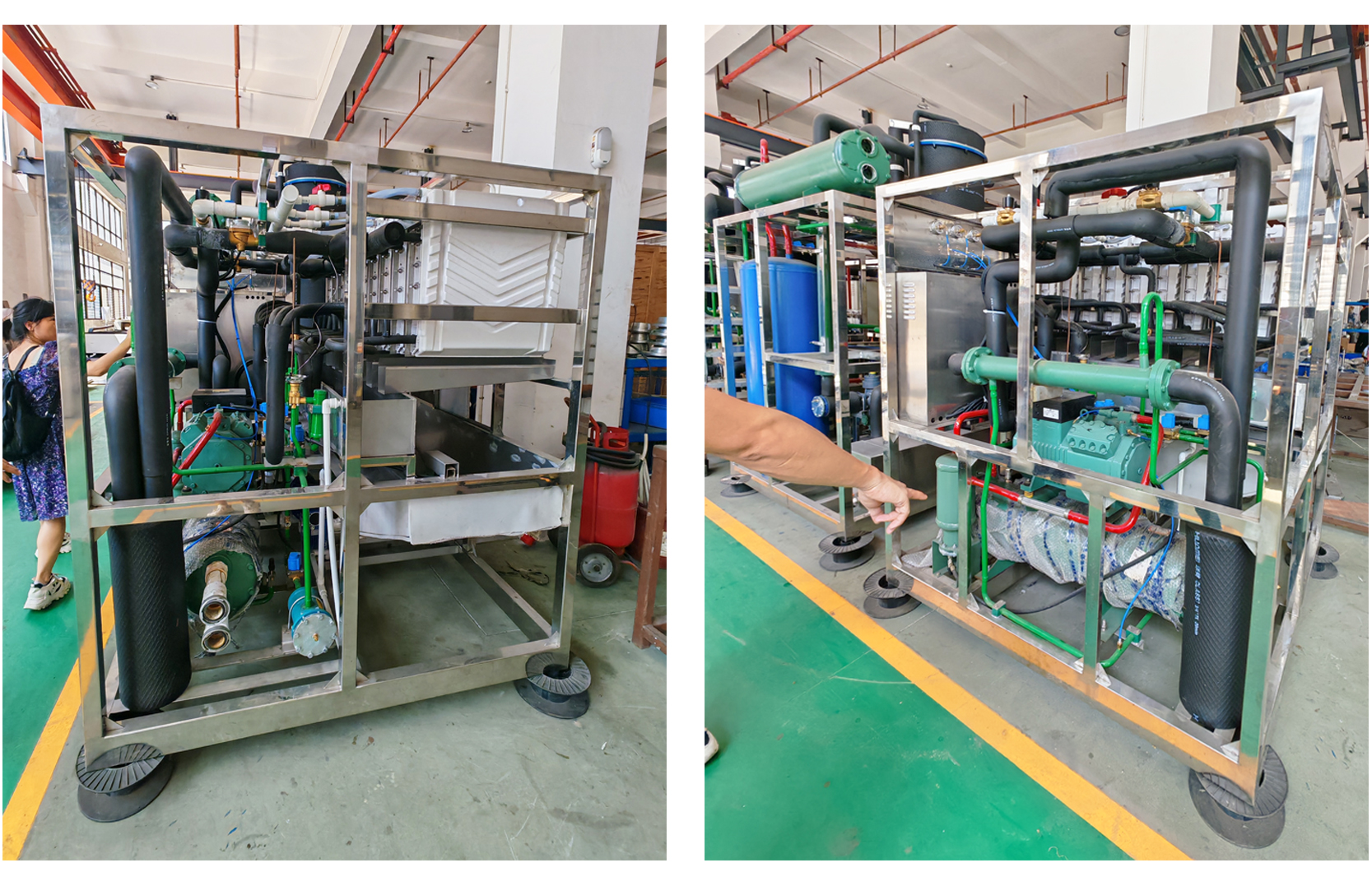 Commercial Industrial Ice Making Machine for Business Sale 2960x1182x1190 mm 5 Tons 5000kg Big Ice Cube Block Maker