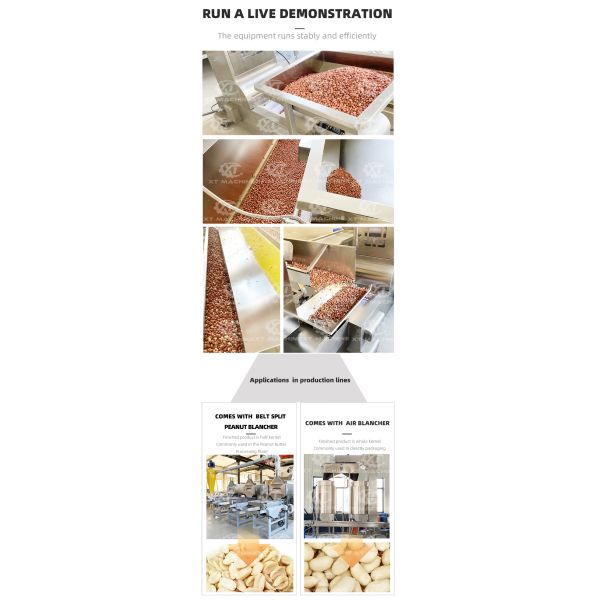 Fully Automatic Peanut And Cashew Roasting Machine With Air Cooling Technology