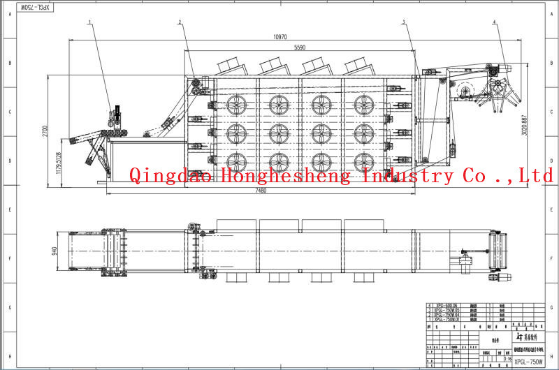 Horizontal Mesh Belt Batch Off Cooler For Soft Rubber