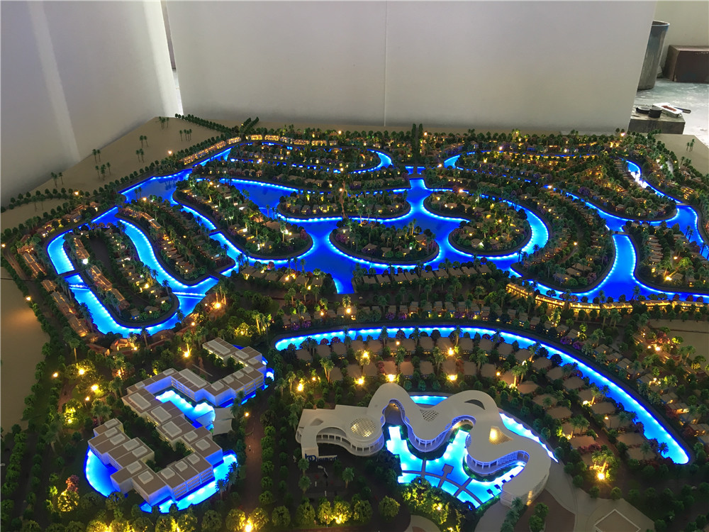 Real Estate Mockup ABS Miniature Architectural Models For Master Villa Size 2.8x2.2m
