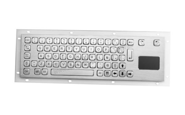 Quality Stainless Steel Industrial Keyboard With Touchpad  / Rugged  Keyboard for sale