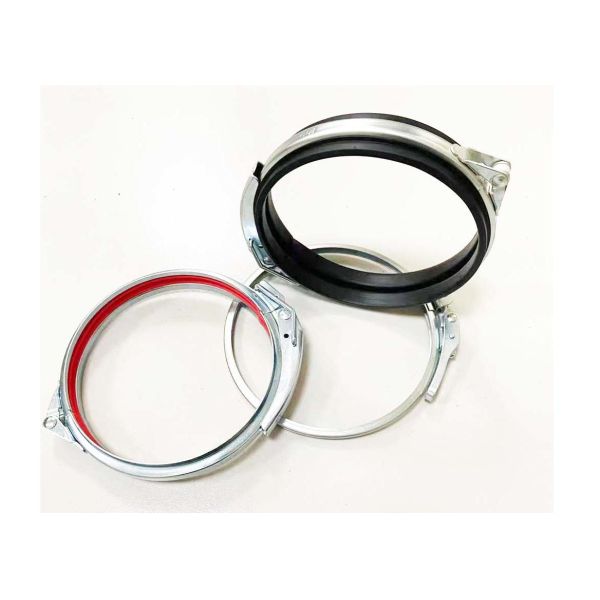 Customized Steel 160mm Galvanized Pipe Clamp Quick Release With Handle