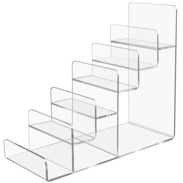 Countertop Multi Layer Acrylic Display Stands Plexiglass Display Box For Wallet Bag