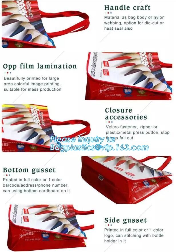 custom pp laminated non woven bags china pp woven bag hot sale in alibaba china, customized logo ready-made non woven ba