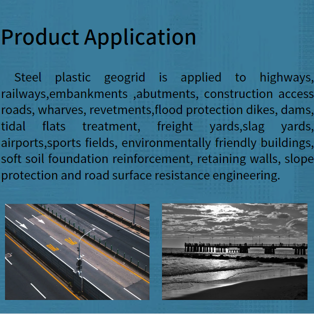 Black Steel Plastic Weled Geogrid Reinforcement for Modern Road Construction
