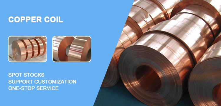 Non-Alloy Copper Strip Copper Coil 8mm Raw Materials with Customizable Width